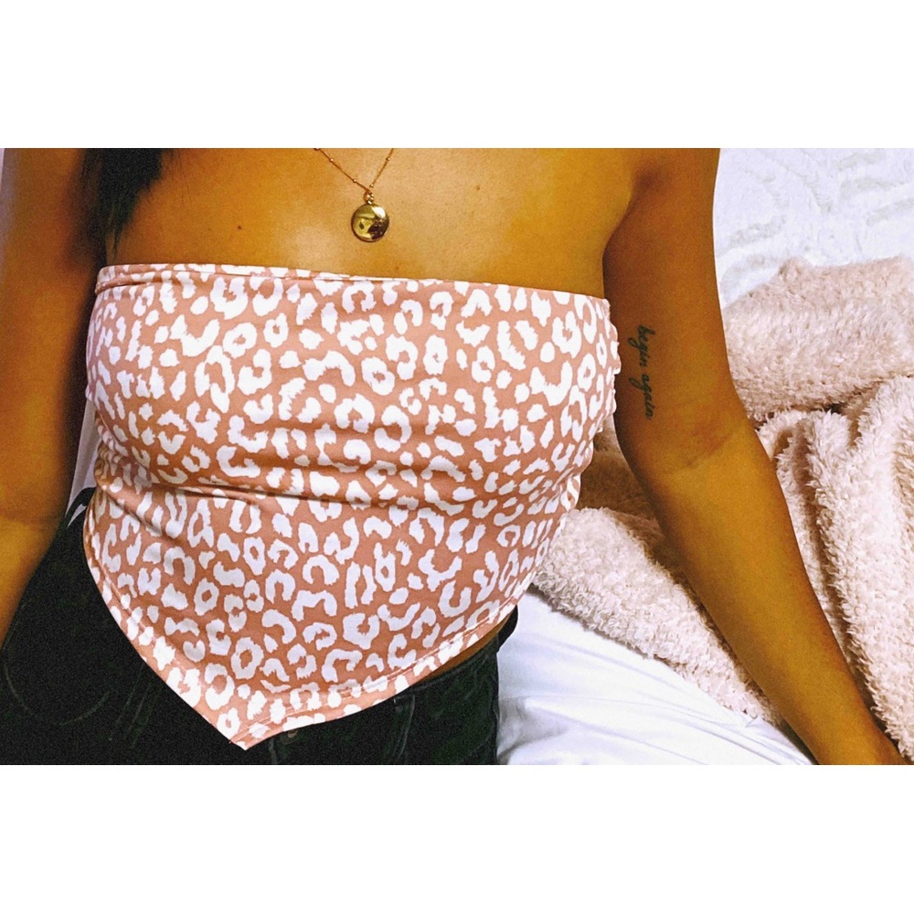 Leopard Print Pink Top💕